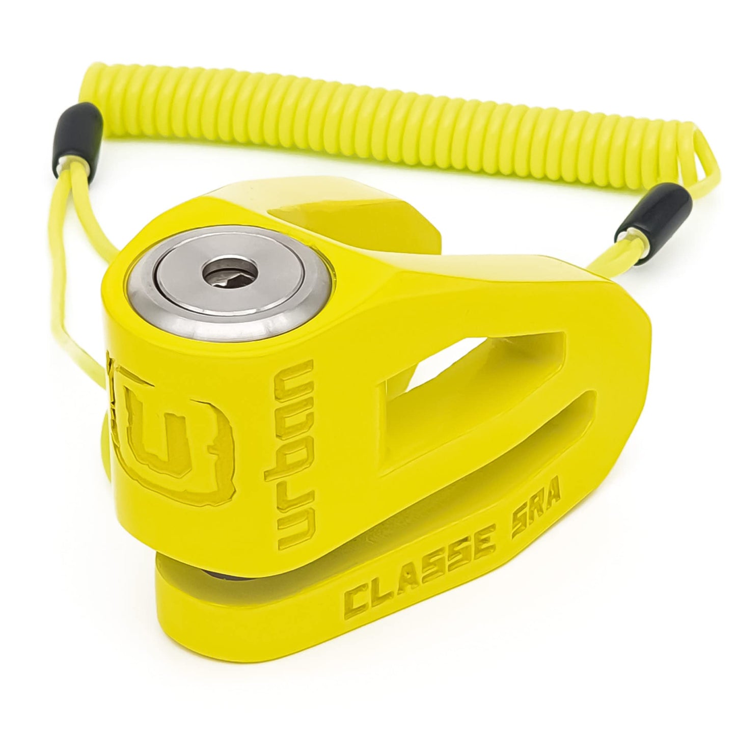 Candado para Moto Urban UR210Y Amarillo con Doble Cierre y Homologación Classe SRA
