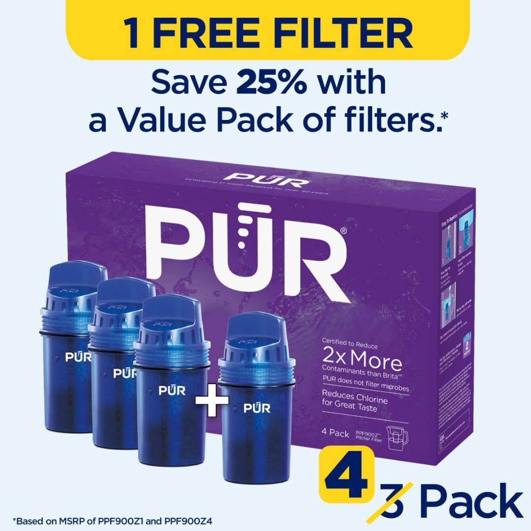 PUR PPF900Z4M 4 Pack Replacement Filter, 4-Pack