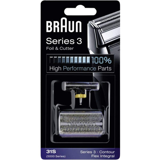 Cabezal de Afeitado Braun Negro Series 3 31S 22 mm