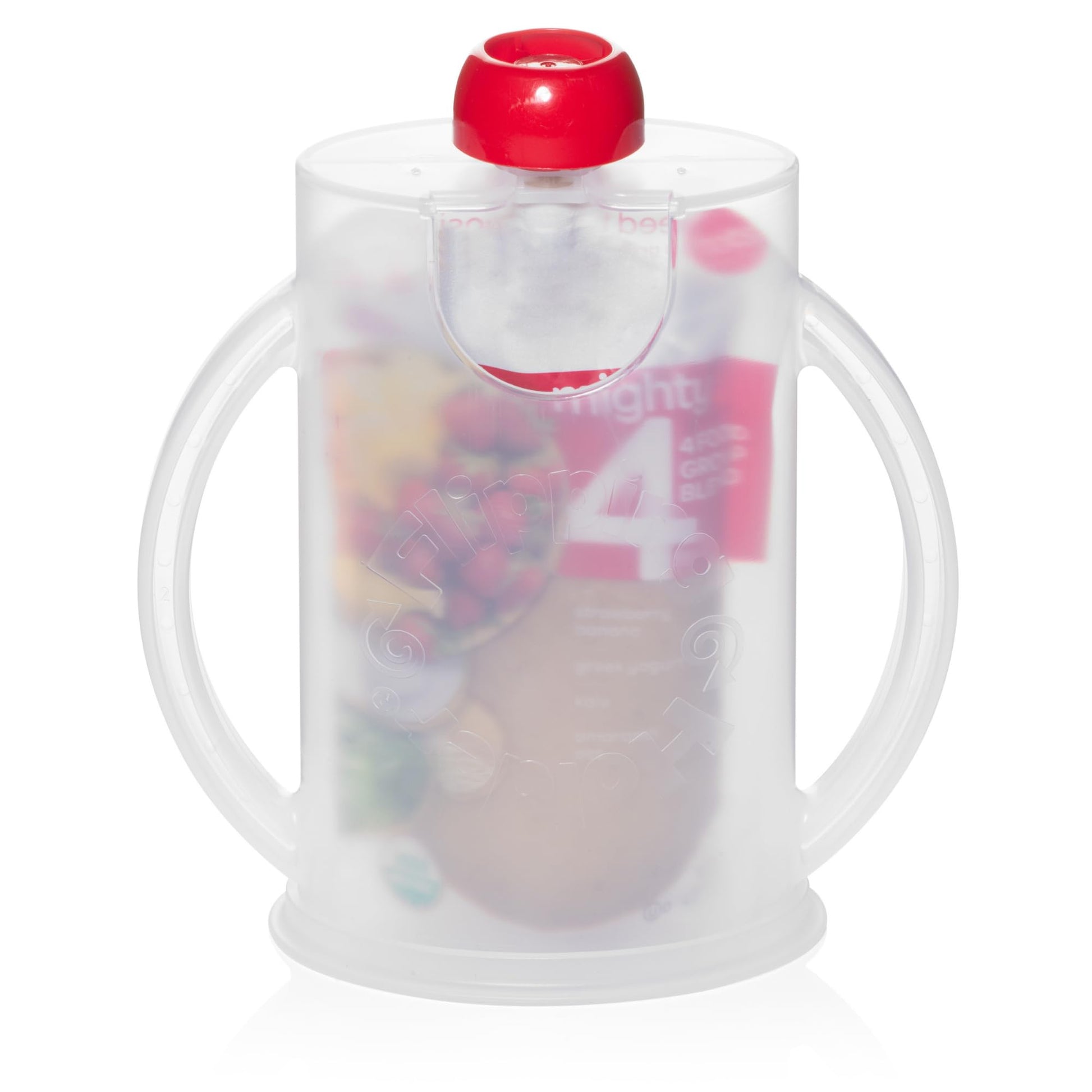 The Flipping Holder, a mess-free food pouch and juice box holder for babies, toddlers, and kids (Snow White) by Flipping Holder