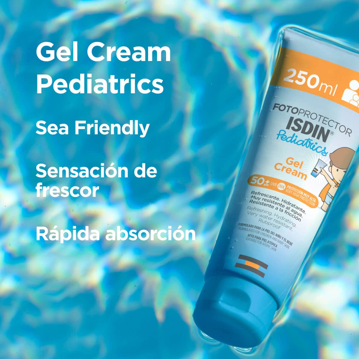 ISDIN Fotoprotector Pediatrics Gel Cream SPF 50+ | Protección Solar Niños