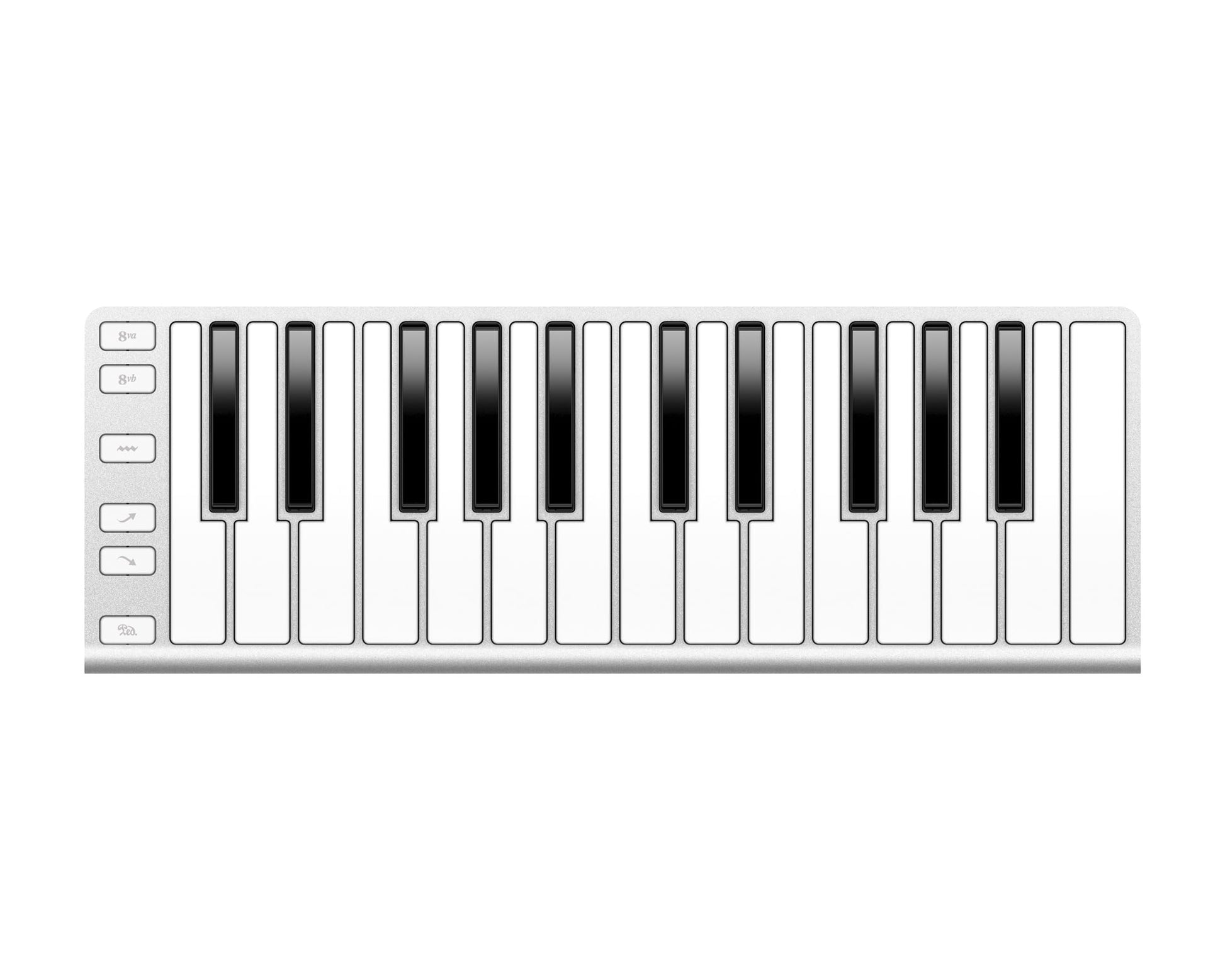 Teclado MIDI USB Xkey Aluminio Ultrafino 25 Teclas Sensibles para iPad, iPhone, Mac y PC