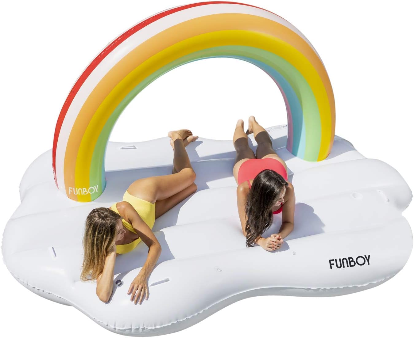 FUNBOY Giant Inflatable Rainbow Cloud Daybed Pool Float
