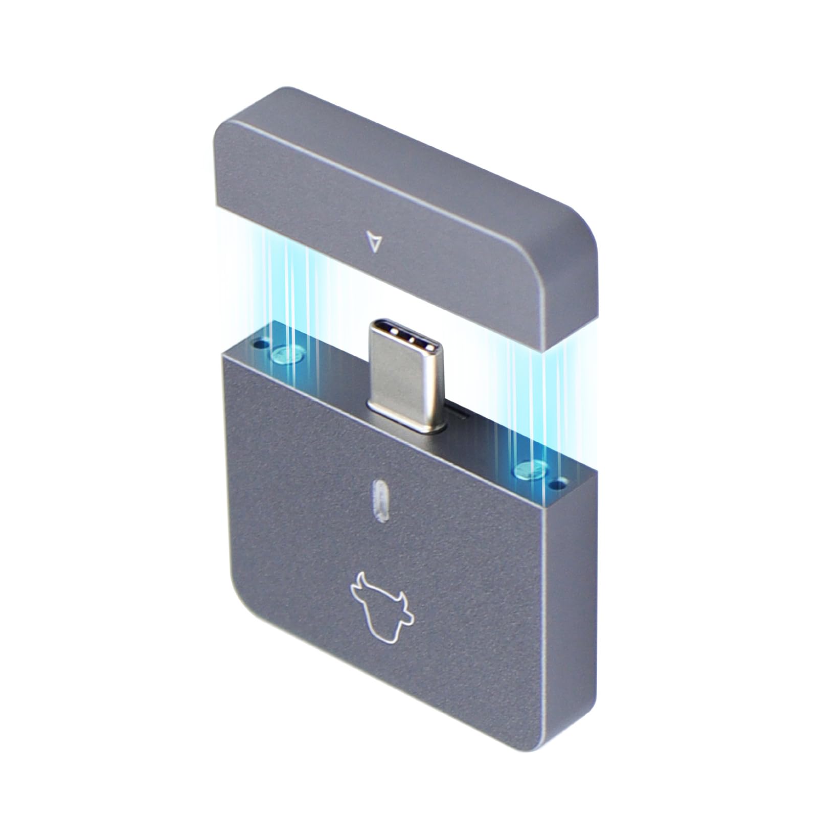 Caralin NVMe 2230 - Caja de almacenamiento SSD Adaptador USB C de 10 Gbps, transferencia rápida de datos compatible con PCIe SSD no necesita driver, aproximadamente 4 x 4 x 0,8 cm, como muestra la