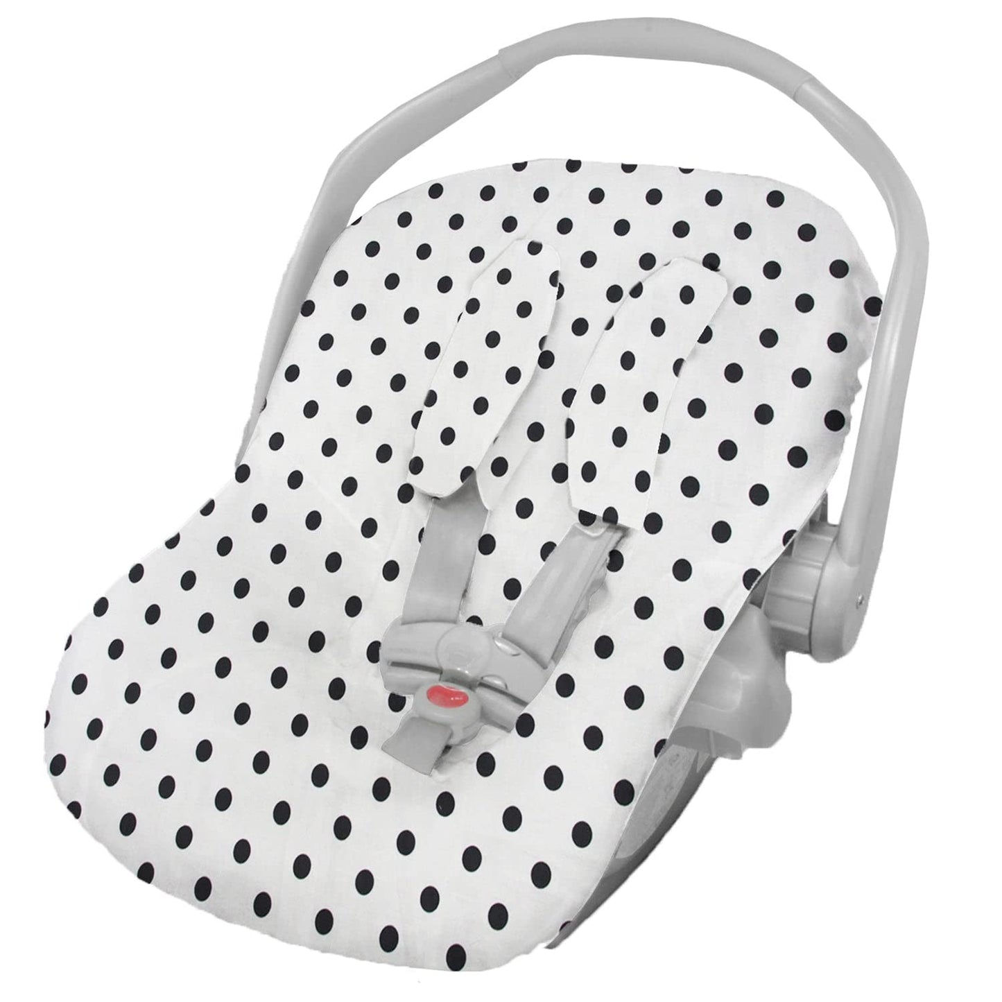 Funda Porta Bebé Nap Baby Dots Blanco Algodón Hipoalergénica Ajustable