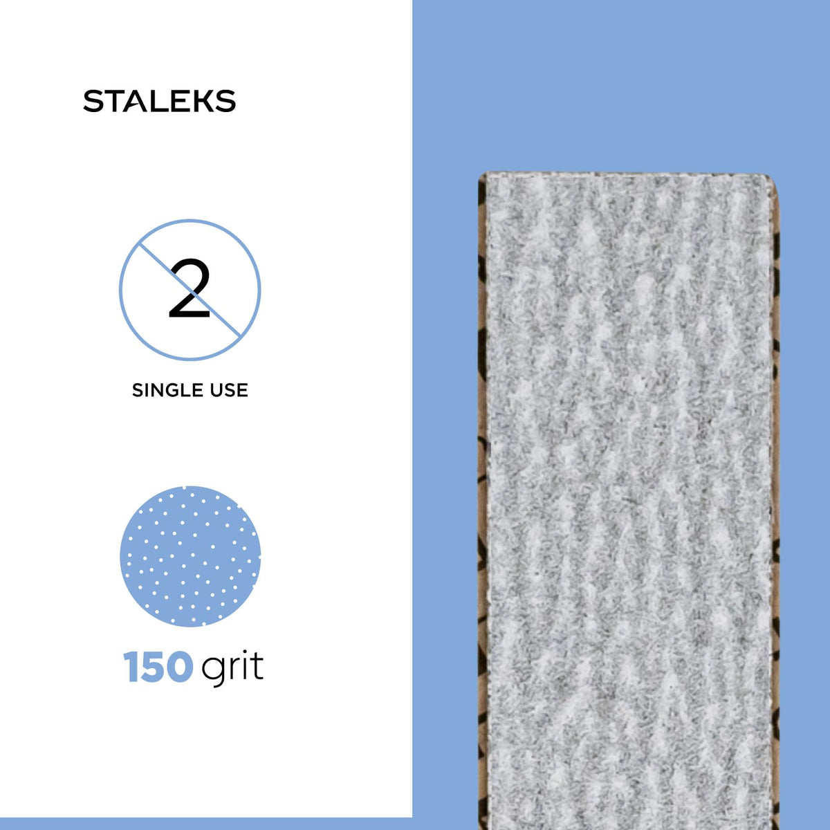 Staleks Limas De Uñas Desechables Pro Smart 20 Papmam (Grano 150, 30 Unidades) – Fundas De Espuma Suave Sin Pegamento Con Óxido De Aluminio Suave Para El Acabado De Uñas Artificiales