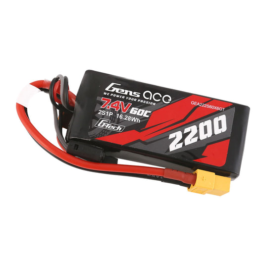Batería GensAce G-Tech LiPo 2200mAh 7.4V 60C 2S1P XT60