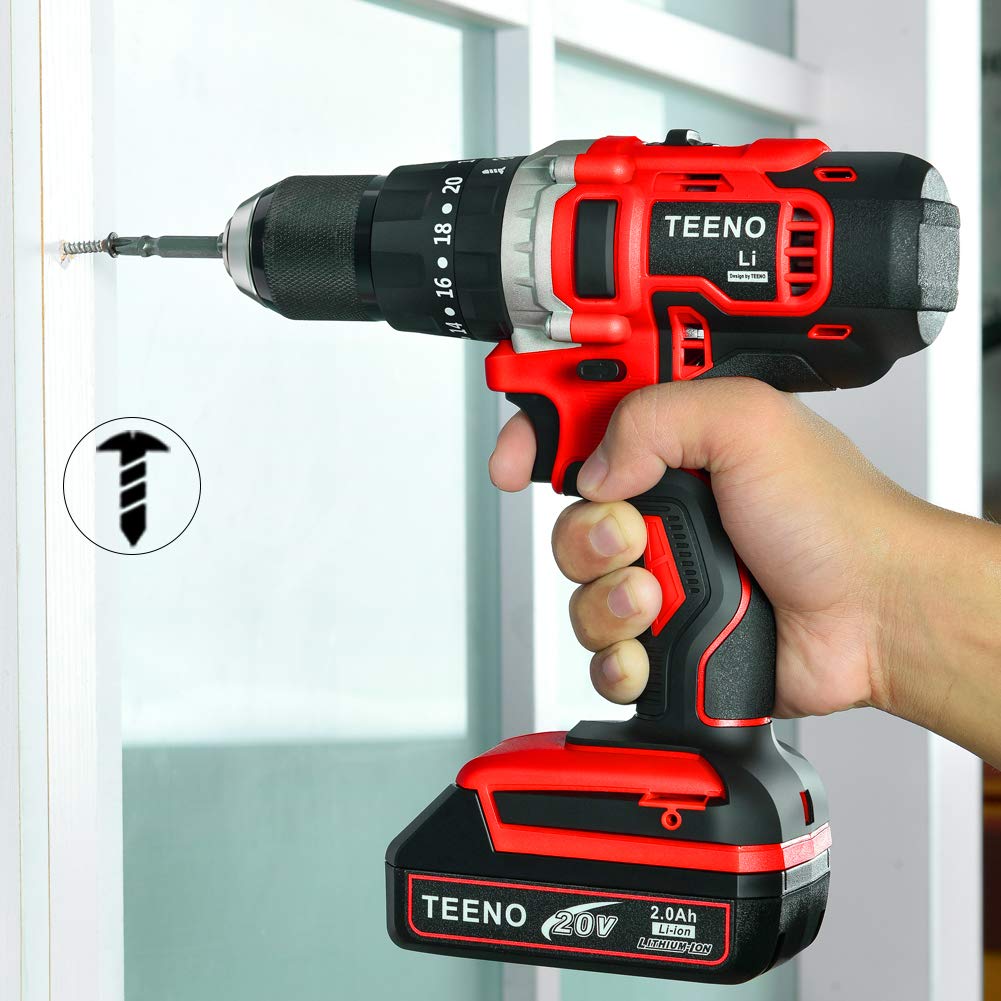 SOUREPOSE - TEENO - Taladro Rotomartillo 1/2 1 * 2.0ah Baterias Liti 20v -916