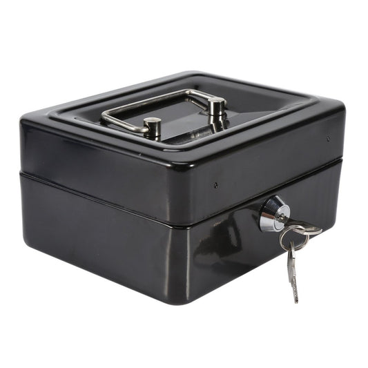 Caja de Efectivo Con Cerradura de Combinación Caja de Dinero Metálica Segura para Caja de Seguridad Acero Digital Seguro-Electrónico para El Hogar, Negocios o Viajes(Negro)