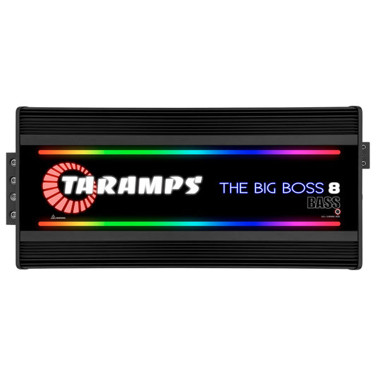 Amplificador Taramps Negro Multiimpedancia Monobloque Clase D 8000 Vatios RMS Audio Inteligente para Coche