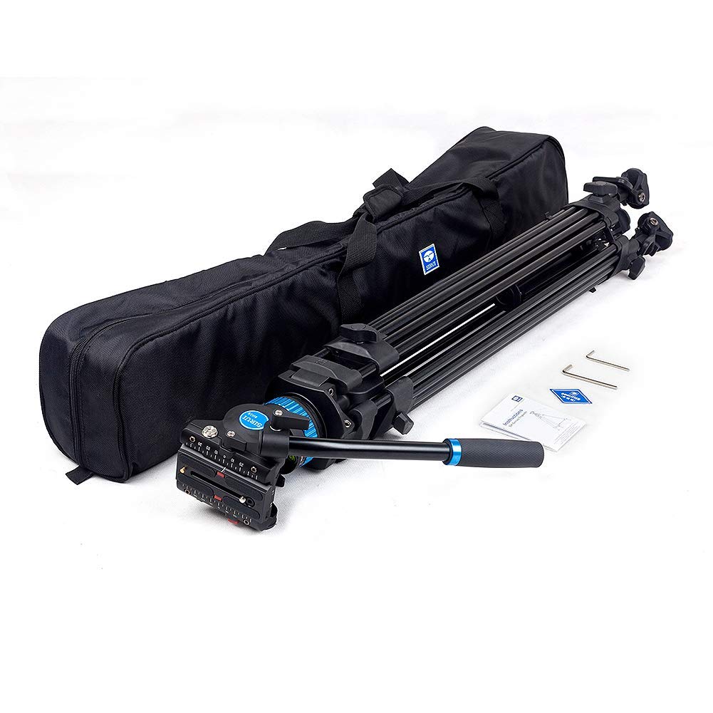 Trípode de Vídeo SIRUI 190cm Amortiguación Ajustable Giro 360° Inclinación +90°/-75° Carga Máxima 10kg