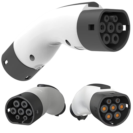 ROOLRREN Adaptador Compatible con GBT a Type 2,Conector De Cargador De Vehículo Eléctrico,Adaptador GBT a Type 2,Compatible con Conector de Pared GBT,Destino/Cargador móvil