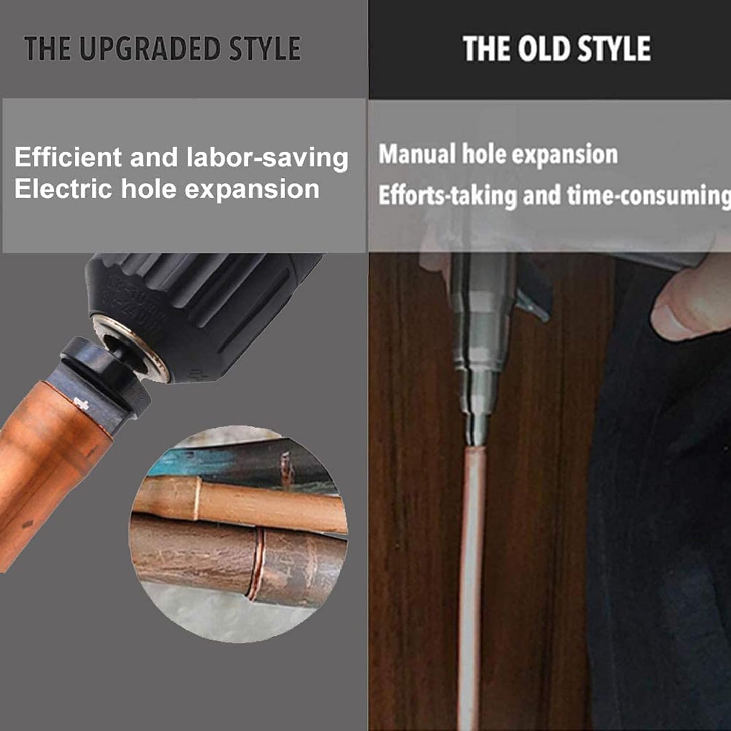 Juego de Brocas XINYUICEAN Aluminio y Cobre Expansor de Tubo para Aire Acondicionado