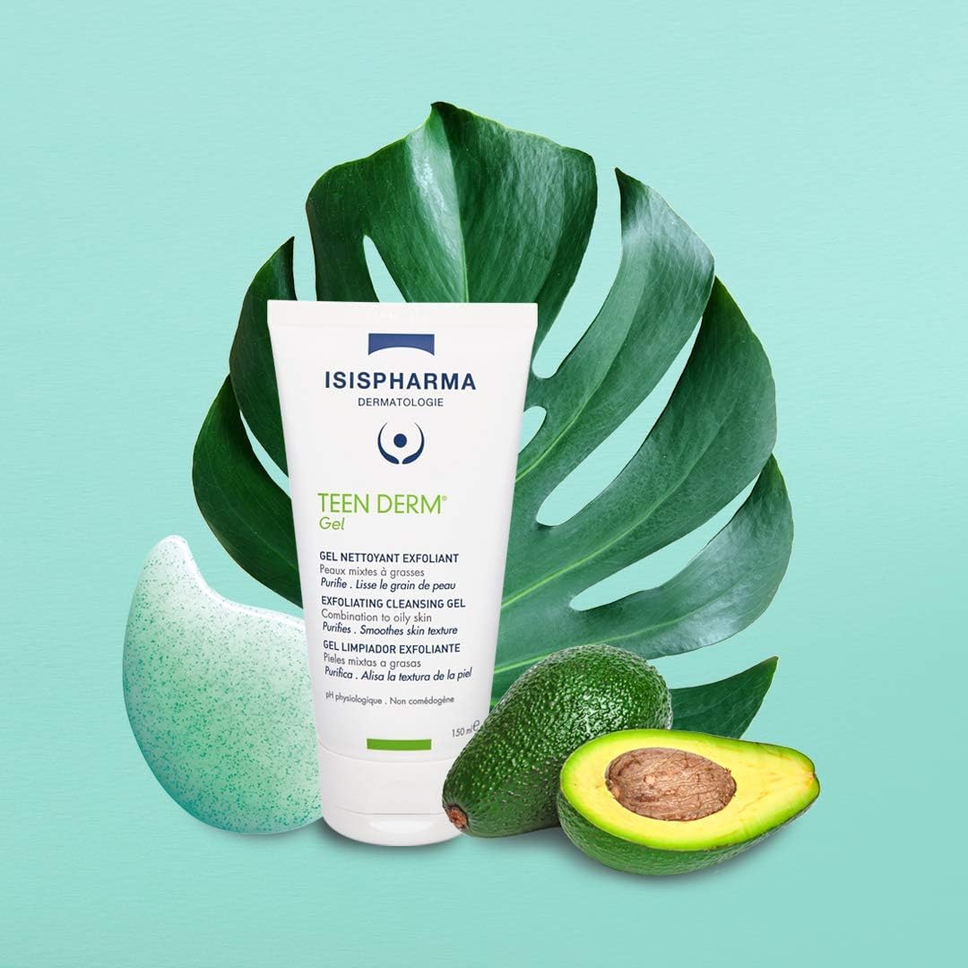 Teen Derm Gel Isispharma de Limpieza con Esferas Exfoliantes.