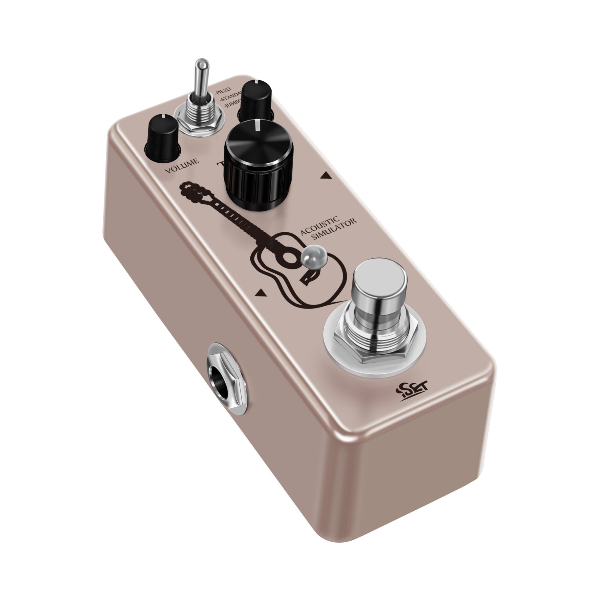 ISET Pedal de guitarra de escenario AC Pedal acústico para guitarra eléctrica BASS True Bypass
