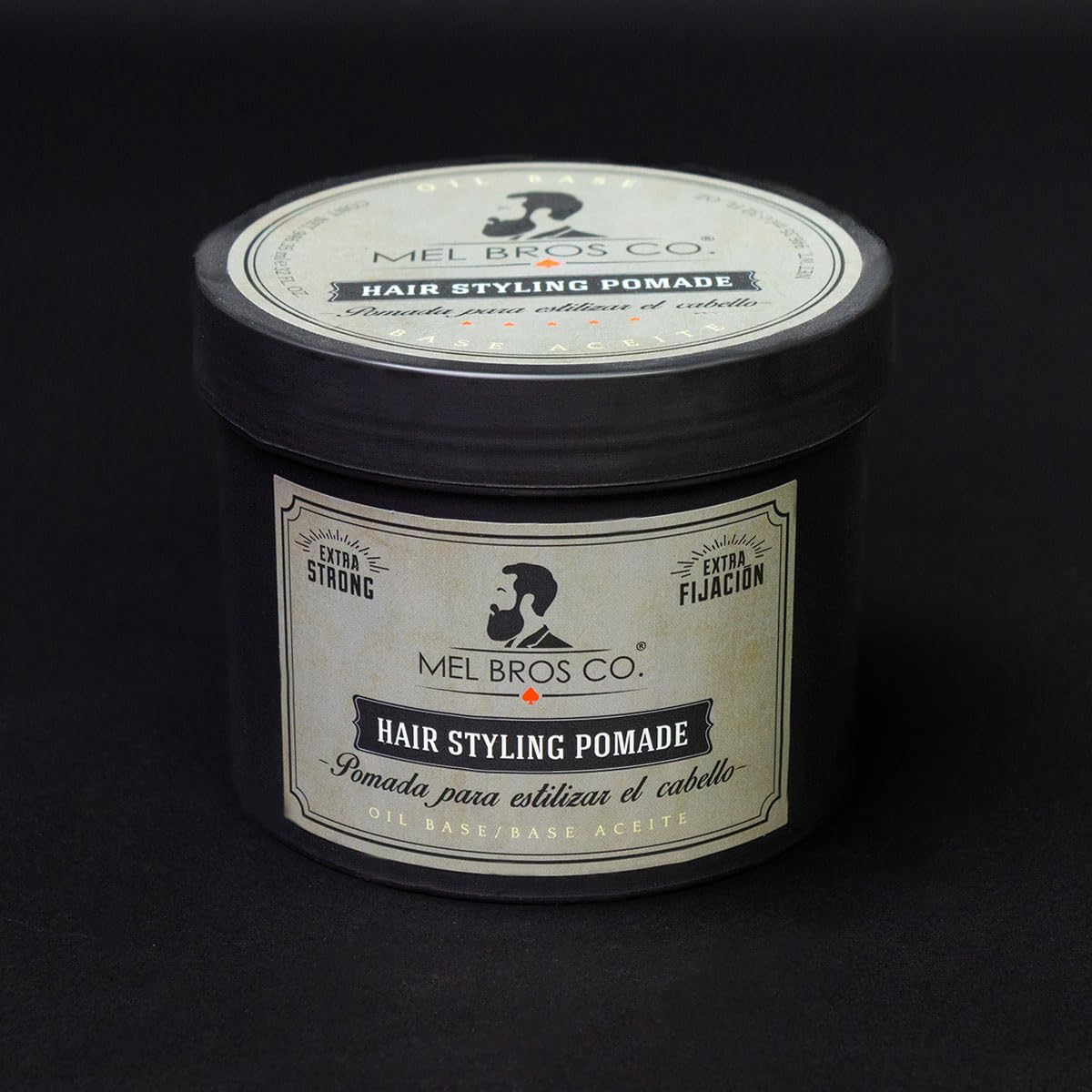 Mel Bros Co. - Hair Styling Pomade - Pomada para Estilizar El Cabello Base Aceite - Extra Fijación (32 Oz)