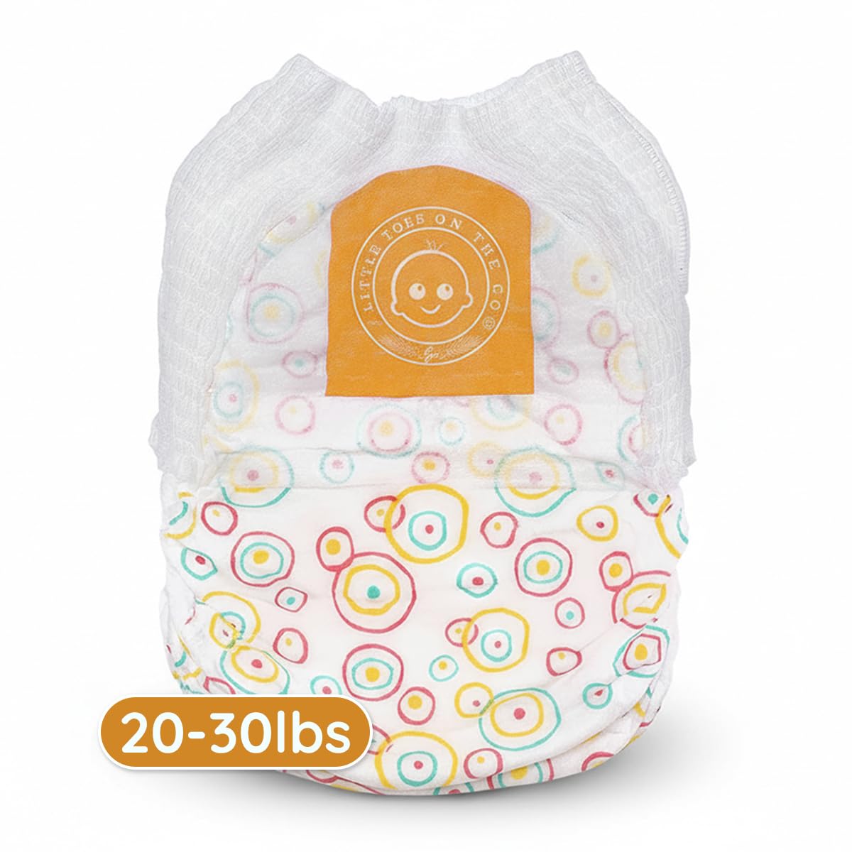 Little Toes Pañales desechables para bebé, tamaño mediano (paquete de 24)