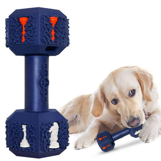 Hswaye Juguetes masticables para perros para masticadores agresivos, juguete dental no tóxico de grado alimenticio, juguetes resistentes y duraderos para perros medianos y grandes. Azul.