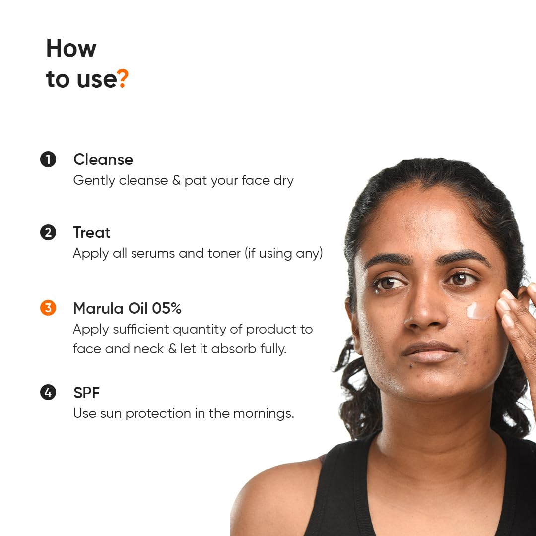 Minimalist Marula Oil 5% Face Moisturizer For Dry Skin With Hyaluronic Acid For Deep Nourishment & Hydration, For Men & Women | 50gm