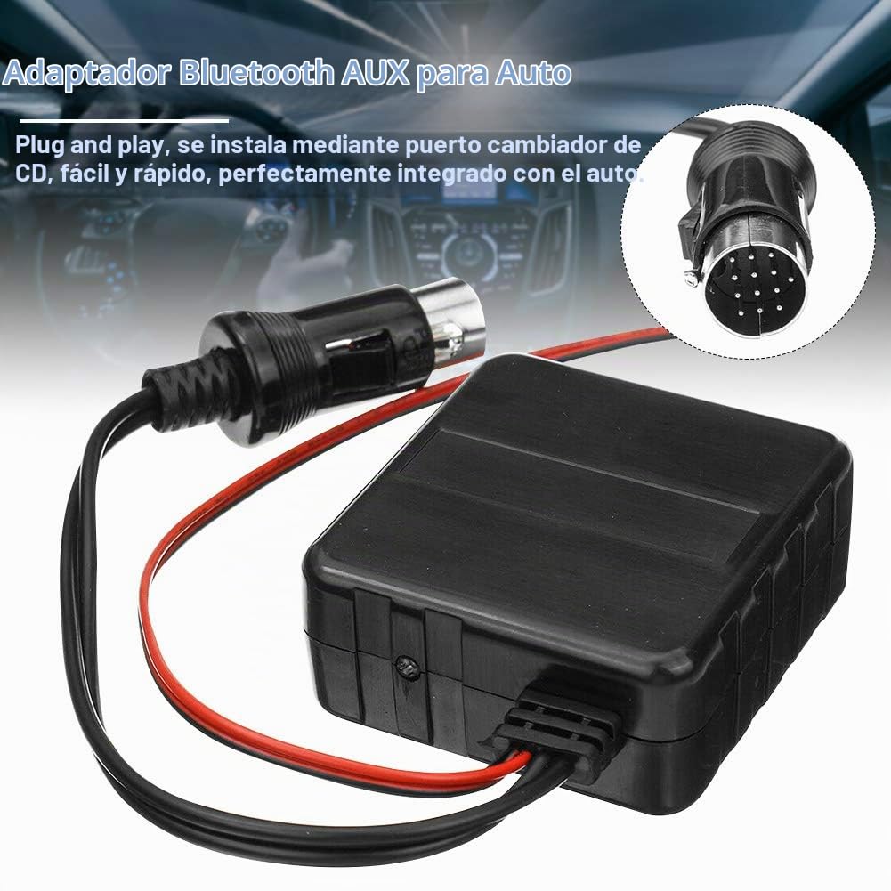 Adaptador Bluetooth AUX Kenwood HiFi Estéreo 13 Pines para Coche