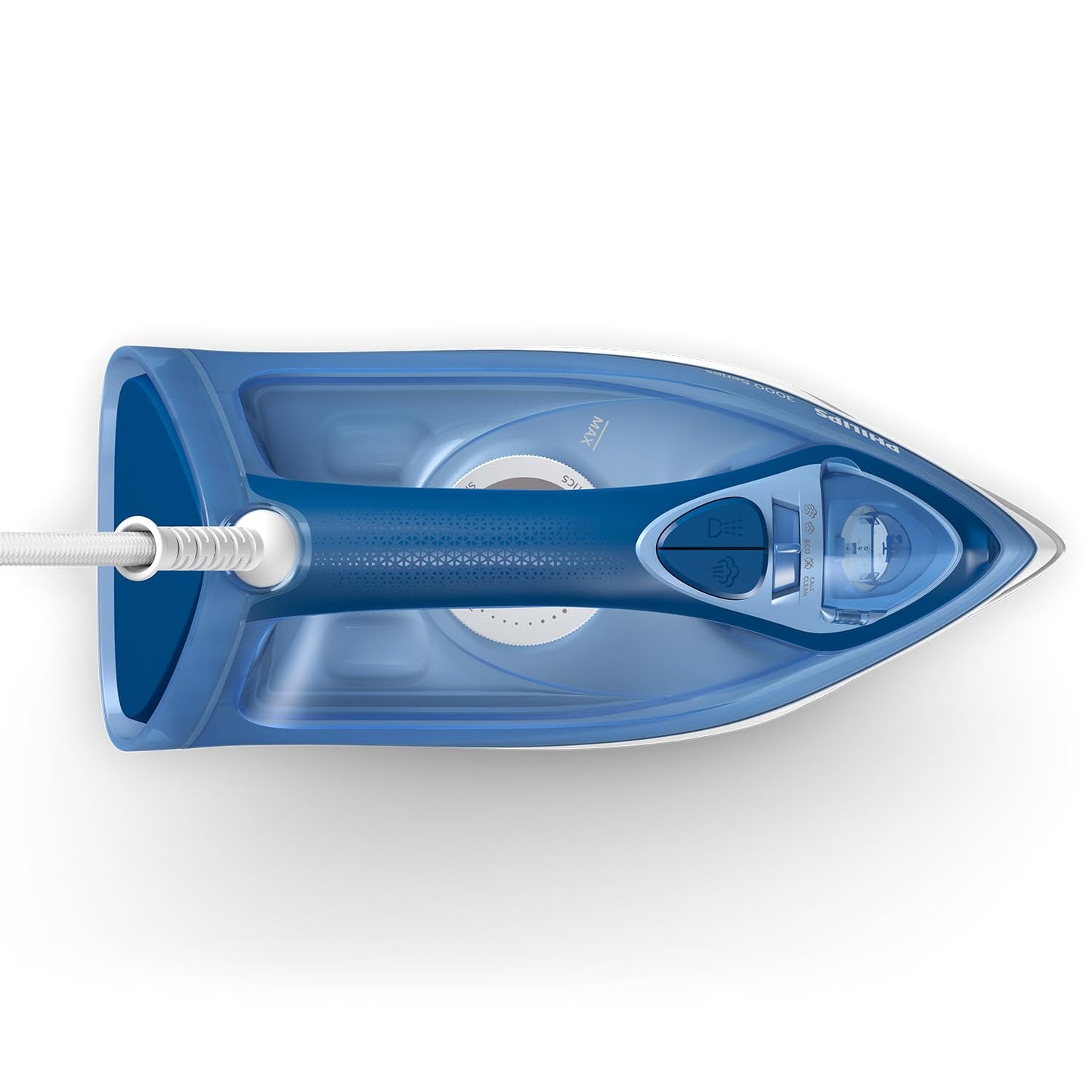 Plancha de Vapor Philips Azul Serie 3000 con 2400 W y Cerámica
