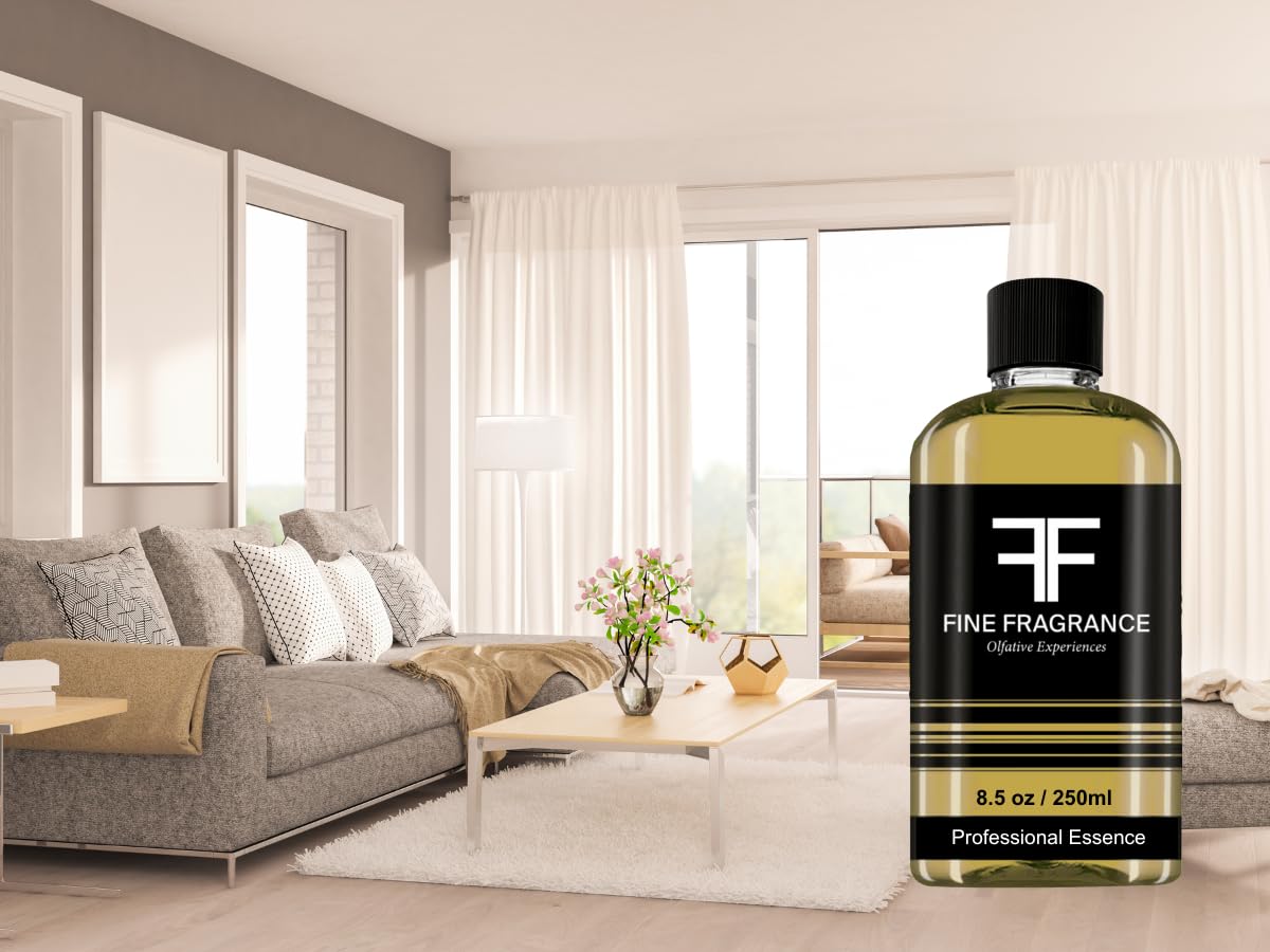 Fine Fragrance, Esencia para difusor aroma Jazmín, 250ml, ultra concentrada para uso exclusivo en difusores profesionales y aromaterapia