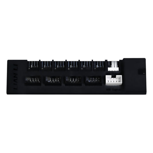 Lian Li Universal USB & PWM Hub de ventilador, driver de ventilador con 4 cabezales USB, 6 puertos de ventilador, montaje magnético, 5 V/4 pines, compatibilidad de carcasa universal para PSU/placa