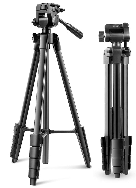 Lightweight 60-inch Professional Camera Tripod For Canon Digital EOS Rebel SL1, T1i, T2i, T3, T3i, T4i, T5, T6s, T5i T6i EOS 60D, EOS 70D, 50D, 40D, 30D, EOS 5D, EOS 5D Mark III, EOS 6D, EOS 7D, EOS 7D Mark II, EOS-M, EOS-M3 Digital SLR Cameras