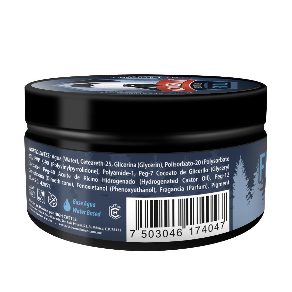 Woodsman - Pomada para Cabello y Barba Fijación Firme 113g. (4oz.)
