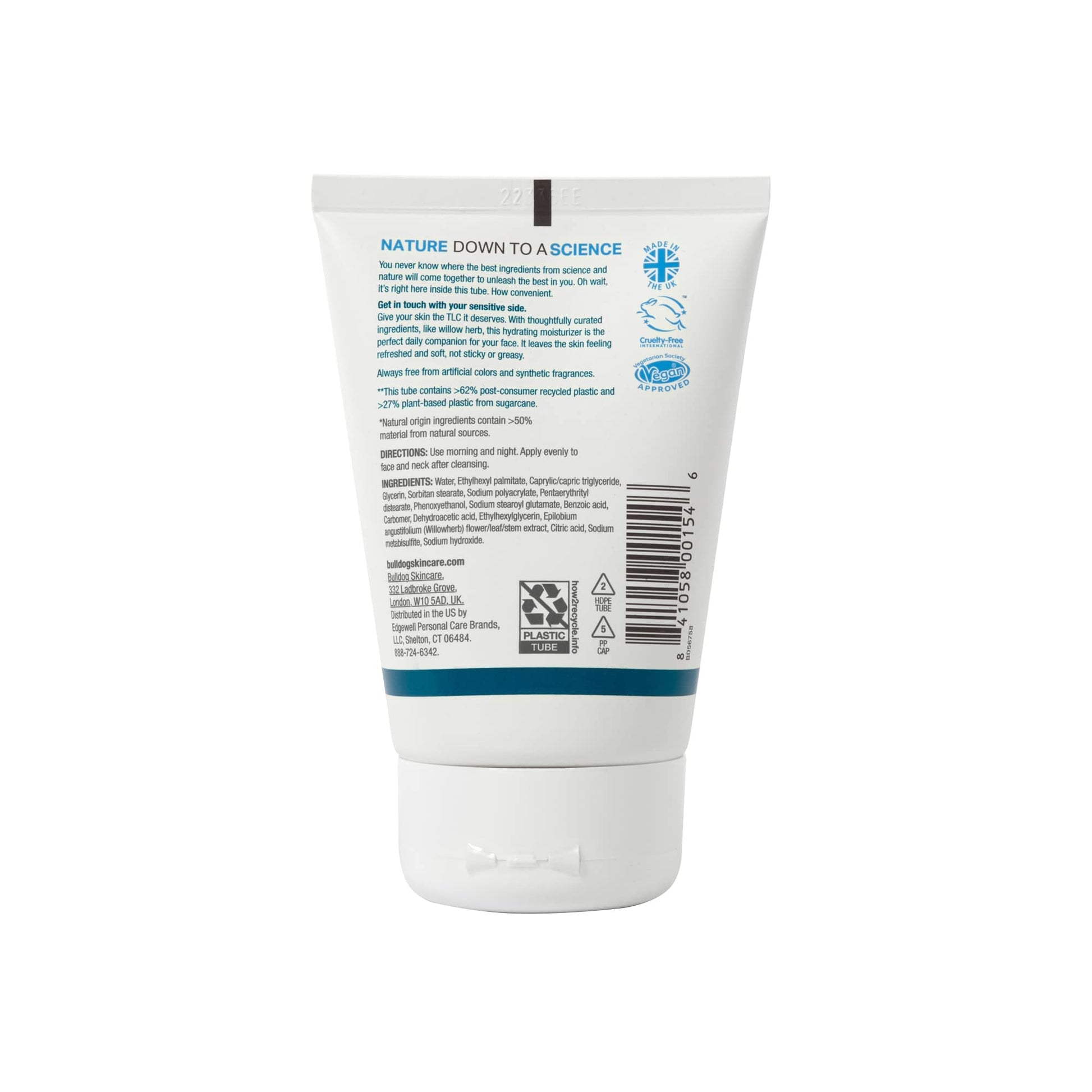 Bulldog Mens Skincare and Grooming Sensitve Moisturizer, 3.3 Ounce