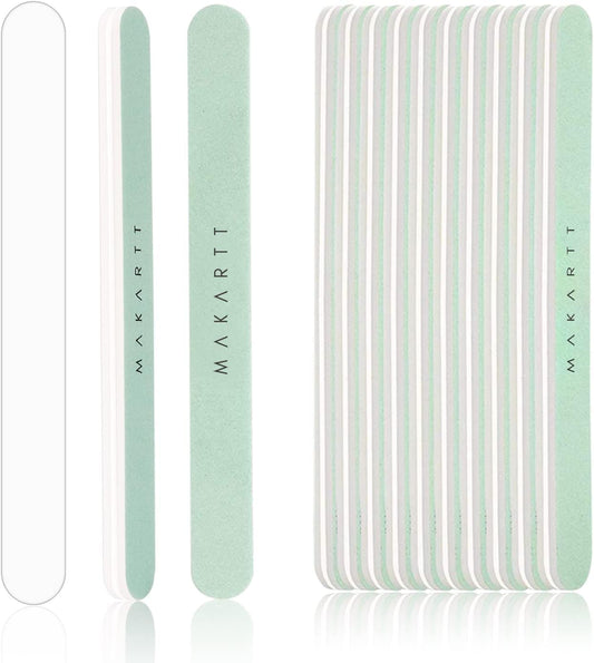 MAKARTT 10pcs Fine Nail Buffer File Polisher Smooth and Shiny Nail Buffer for Natural Nails Cushion Nail File 400 and 6000 Grit, F-10