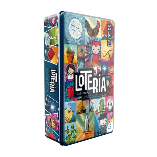 Juego de Mesa Novelty Lotería Tradicional Caja Metálica