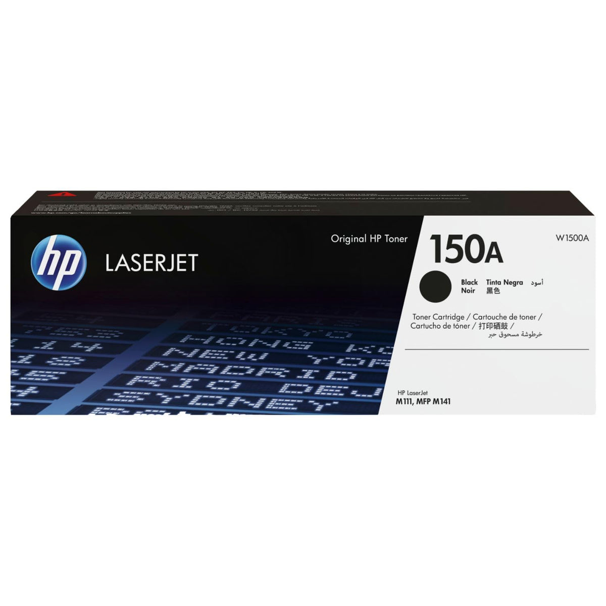 Cartucho de Tóner HP Negro Original 150A para LaserJet M111w MFP M141w