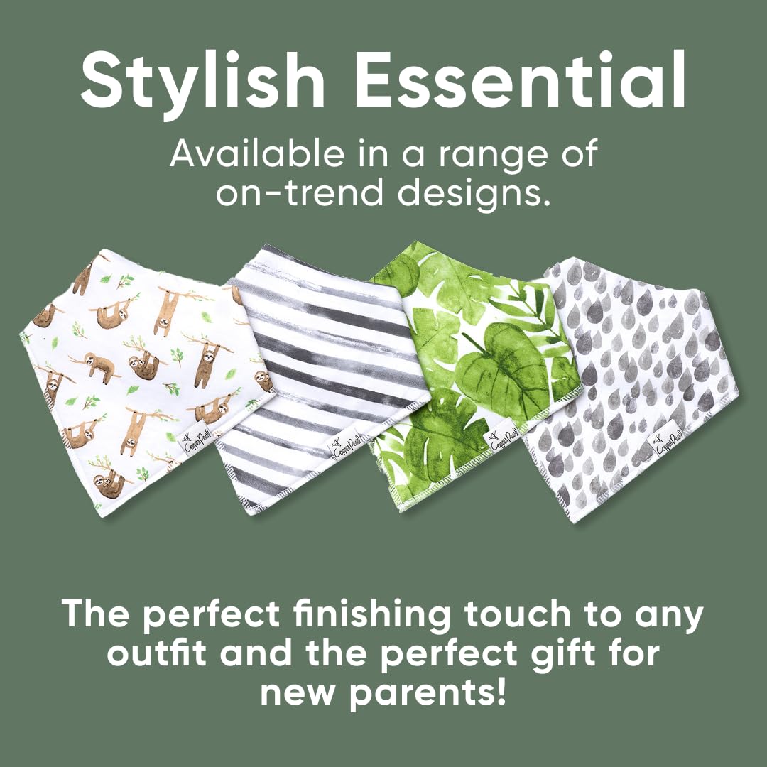 Baberos para Bebé Cooper Pearl Set De Baberos Bandana Noah, Paquete De 4 Count