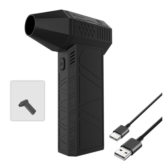 Jadeshay Mini Soplador Jet Dry, 130000 RPM de Potente Motor sin Escobillas, Soplador Turbo Jet Eléctrico Portátil Inalámbrico de Mano, Adecuado para la Limpieza de Automóviles, Teclados o Campamentos