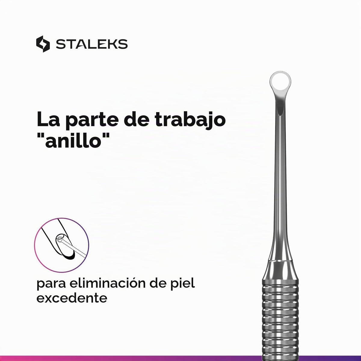 Staleks Pro Pusher Expert 51/2 - Empujador de cutículas profesional