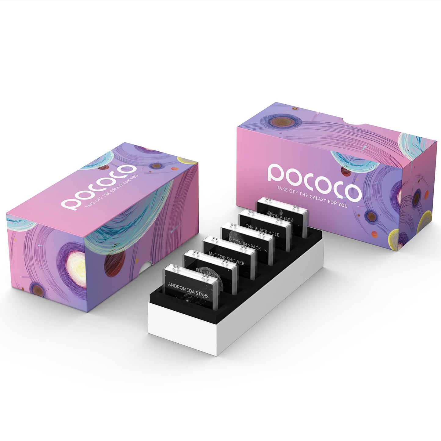 Luna y Estrellas: Discos para POCOCO Proyector Galaxy, 5K Ultra HD, Litografía de Semiconductores (6 Discos)