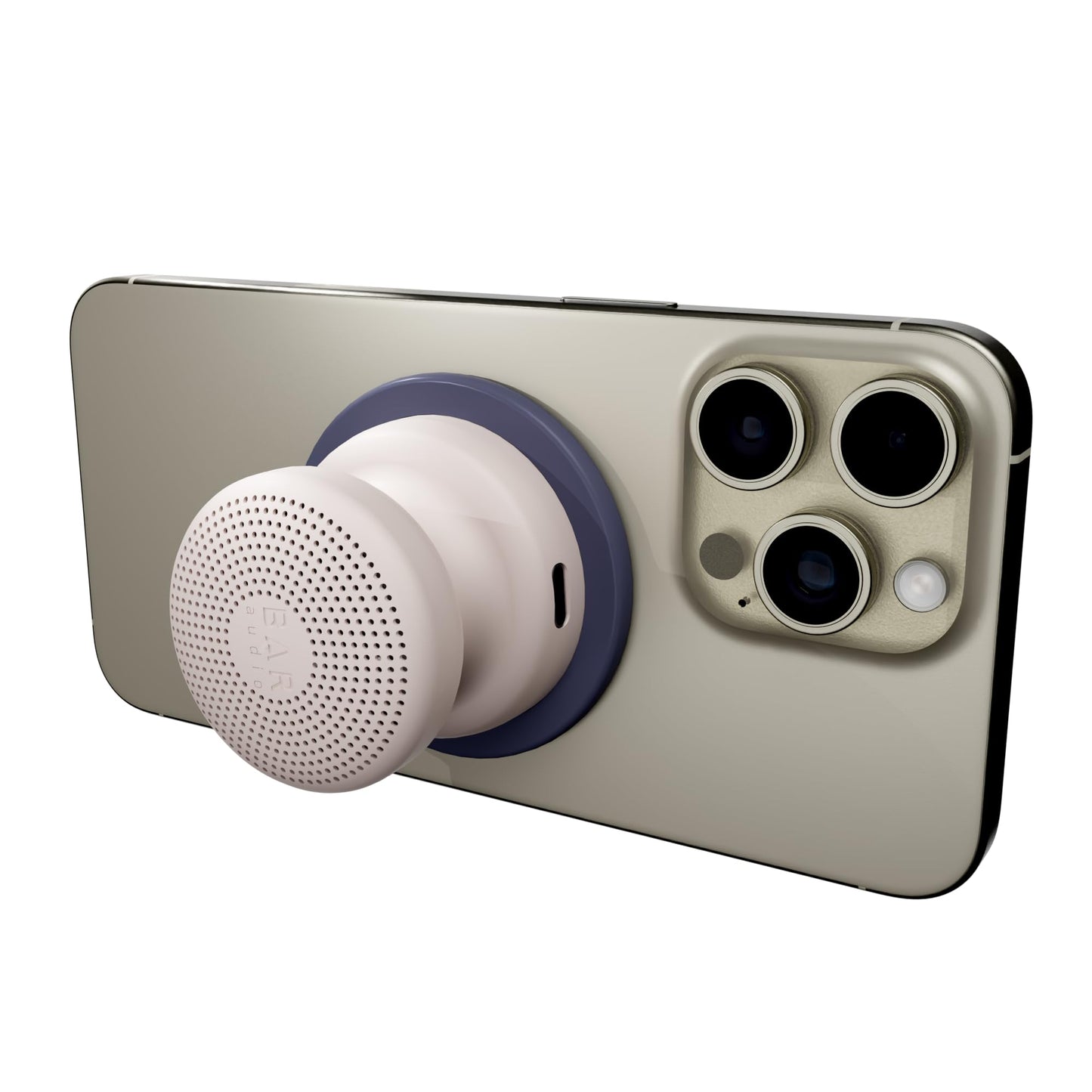 Cellhelmet Bar Audio Mini Mag Altavoz inalámbrico magnético compacto con audio potente, resistencia al agua IPX5, duración de batería de 6 horas y montaje compatible con MagSafe en color caqui