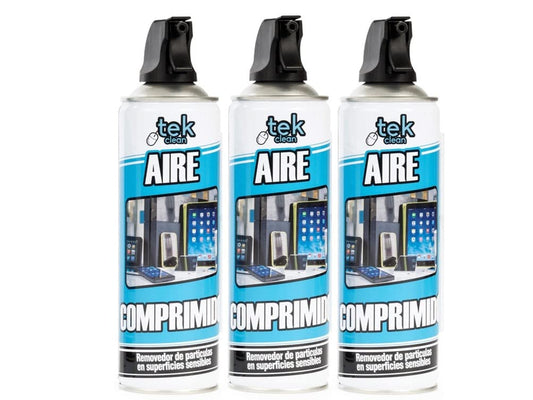 Aire Comprimido Tekclean 480 ml 3 Unidades