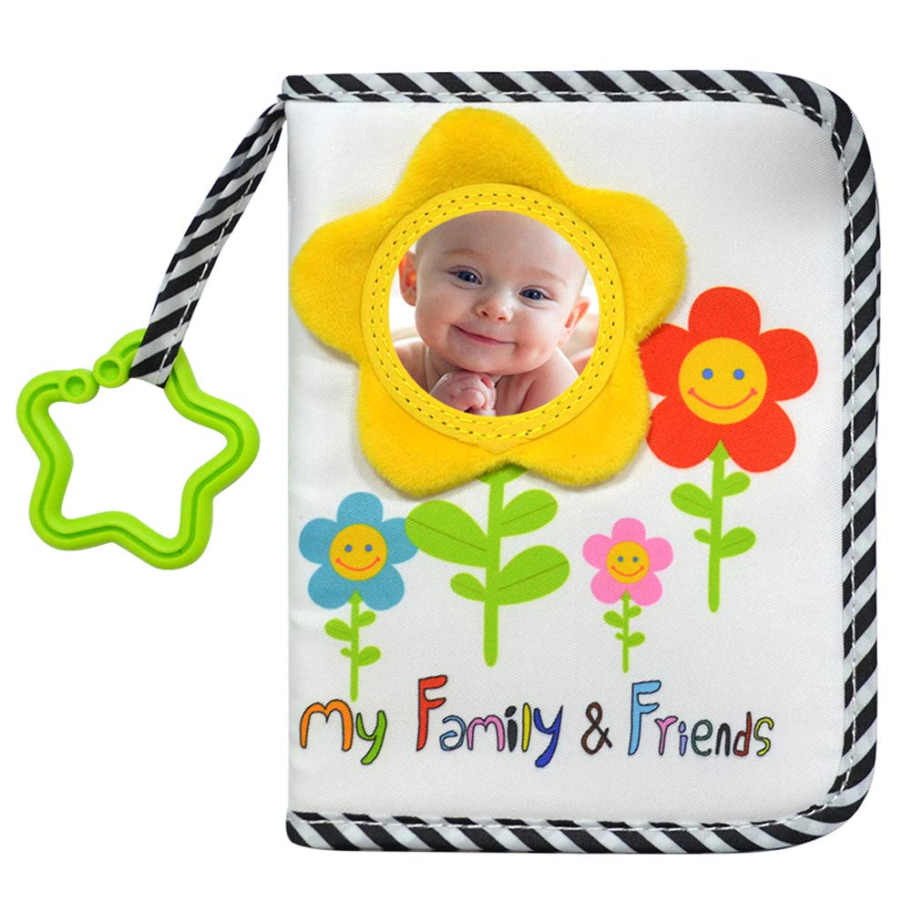Álbum de Fotos para Bebé ABCKEY Girasol con Espejo Seguro para Niños