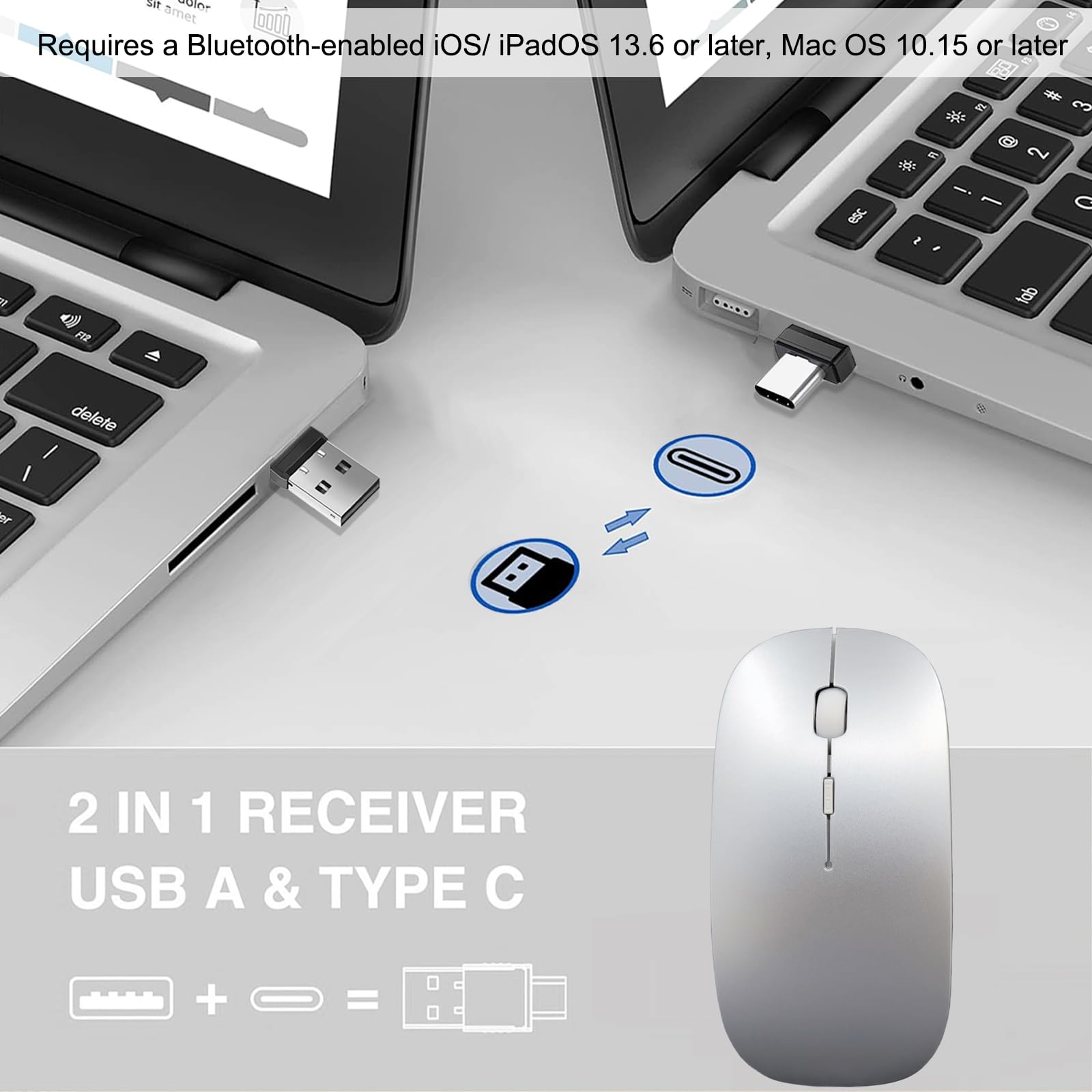 Ratón Inalámbrico Raton Para Ipad Air Mouse Inalámbrico Entrada