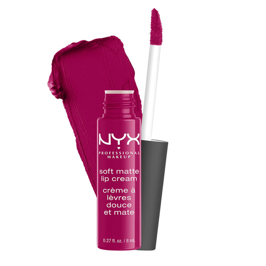 NYX Professional Makeup, Soft Matte Lip Cream, Labial Mate, Tono Madrid, 8ml
