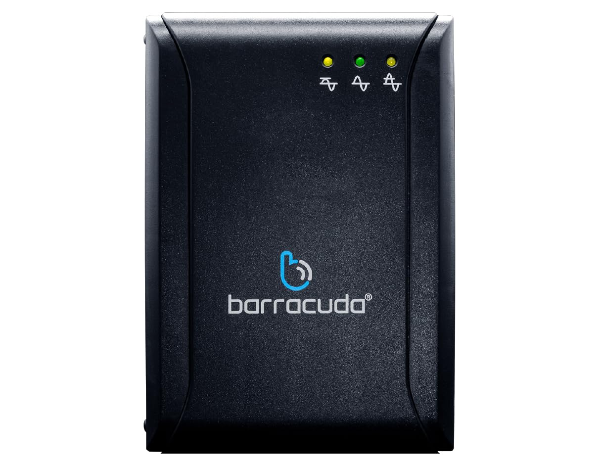 Barracuda Regulador De Voltaje Avr-1301 8 Contactos 700w Color Negro