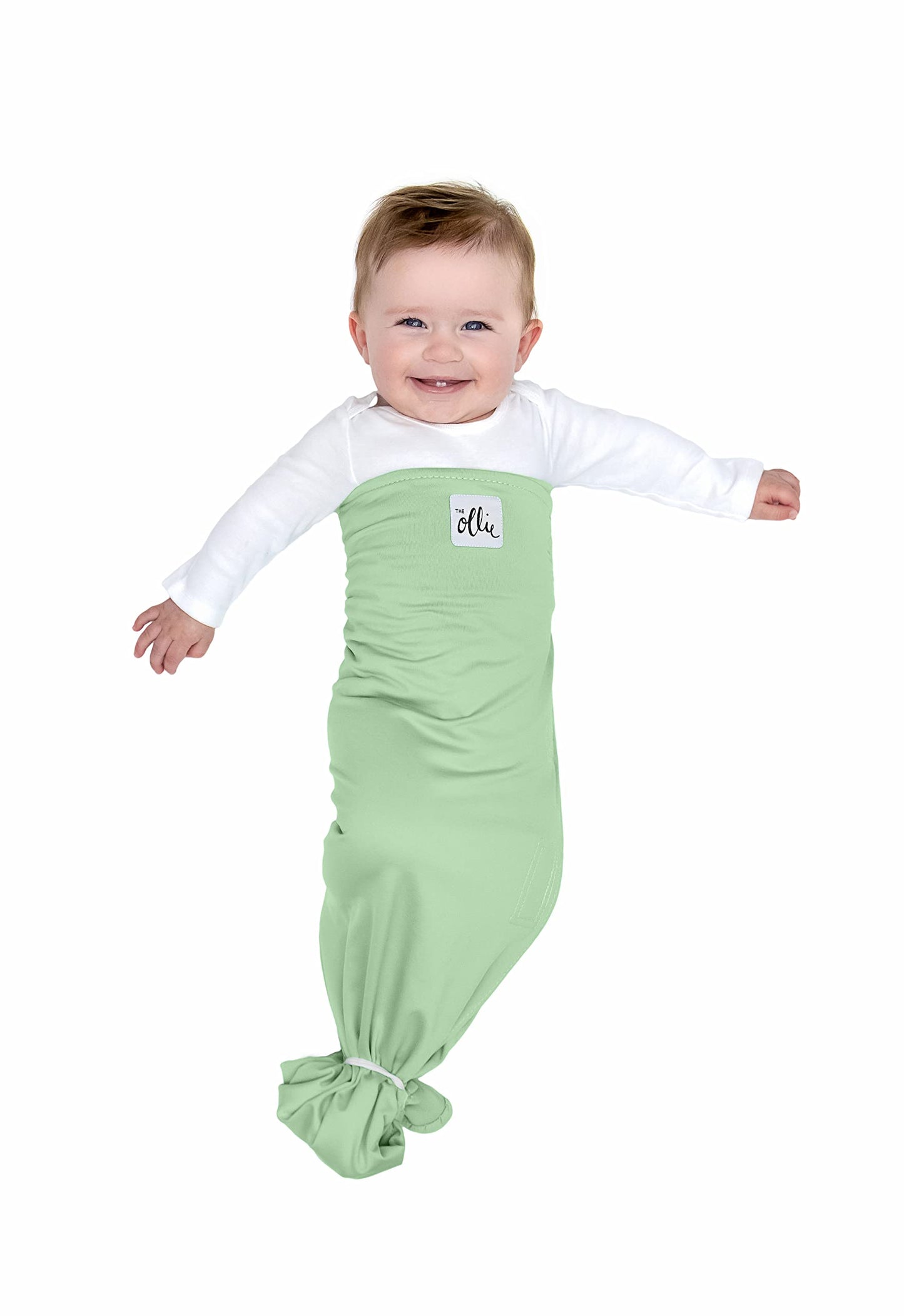 The Ollie Swaddle -- Helps to Reduce The Moro (Startle) Reflex -- Made from a Custom Designed Moisture-Wicking Material (Meadow)