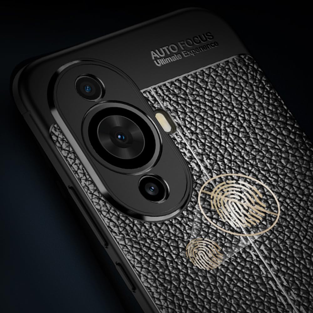 DABUNA Funda para Huawei Nova 11 y Nova 12S Case Uso Rudo Protector de Cámara Duradero Suave Antihuellas Protector Cover (Negro)