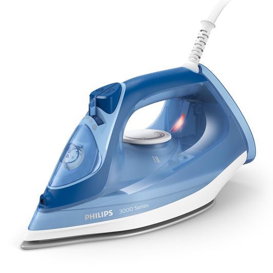 Plancha de Vapor Philips Azul Serie 3000 con 2400 W y Cerámica