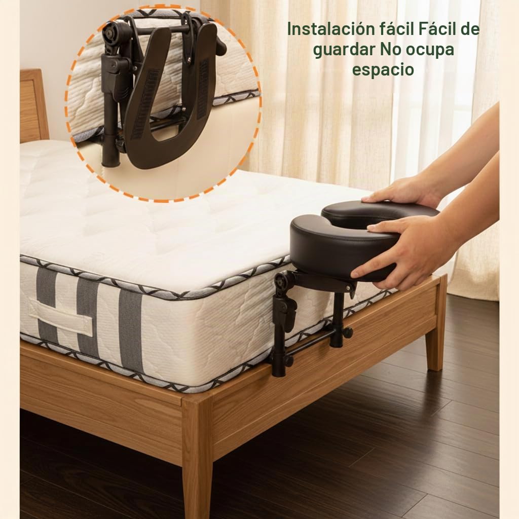 Reposacabezas de Masaje MAOSEMSI Gris Ajustable con Funda Lavable y Espuma Viscoelástica