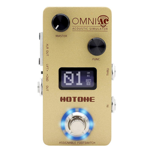 Hotone Omni AC Simulación Guitarra Pedal de efectos de bajo