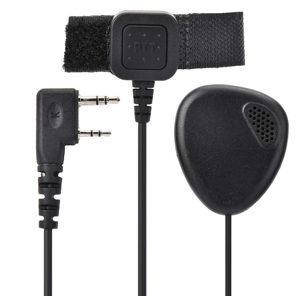Mugast Casco de la Motocicleta Auricular con PTT Impermeable Walkie Talkie Radio Auricular
