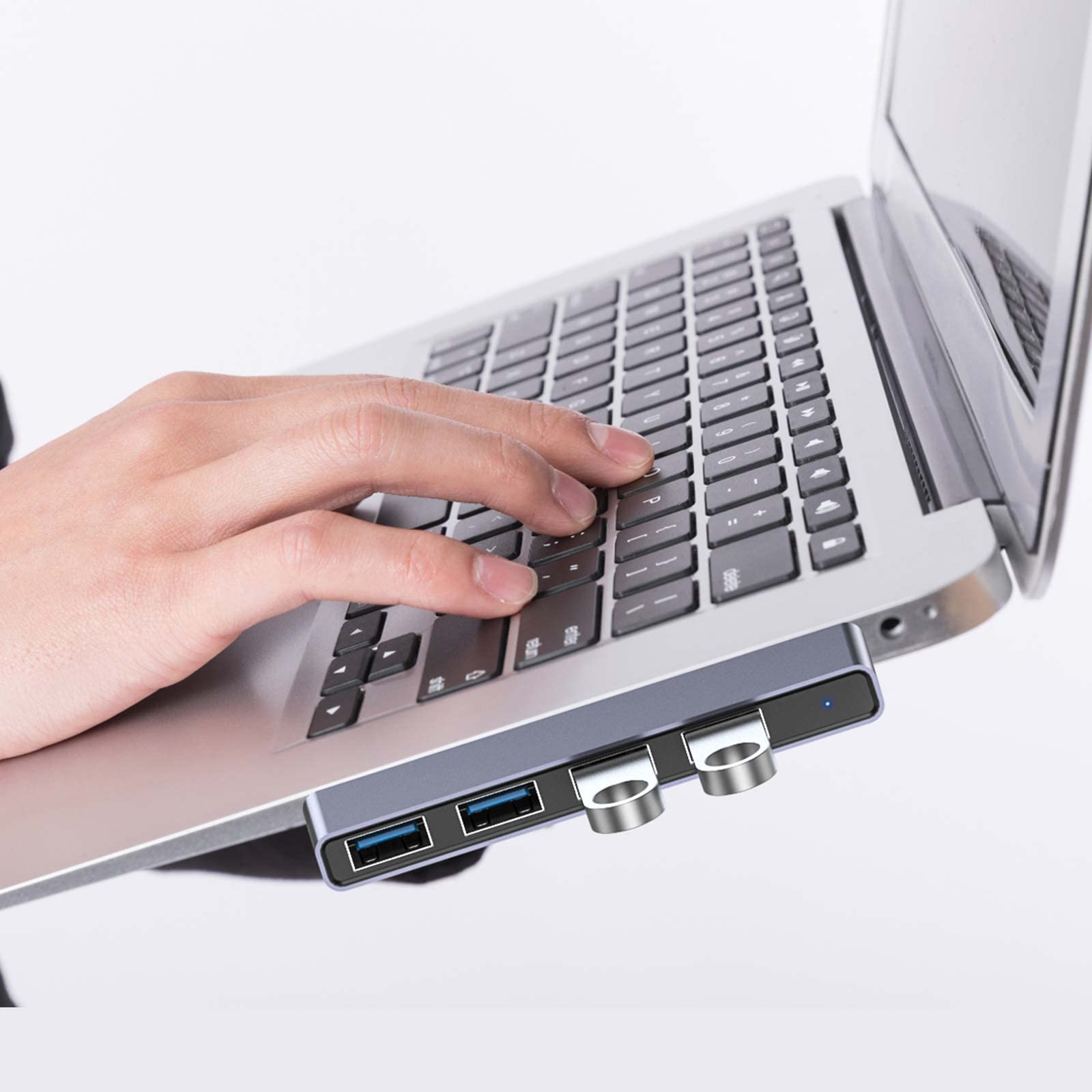Fidioto Hub USB de 4 puertos (1 concentrador 3.0, 3 concentradores 2.0) divisor USB para computadora portátil, PC con Windows, Mac, impresora, unidad flash, disco duro móvil, PC portátil